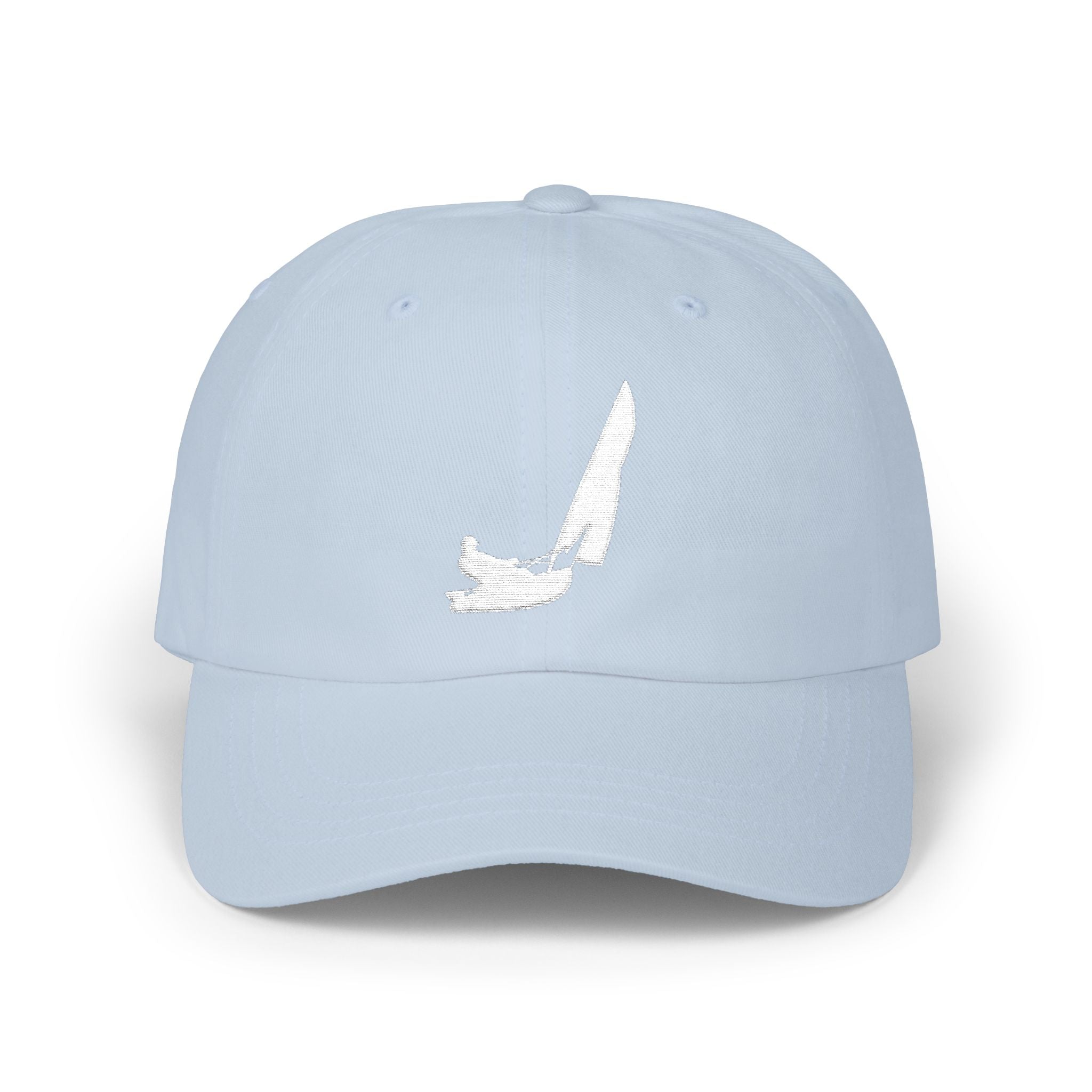 Embroidered Classic Dad Cap White Logo