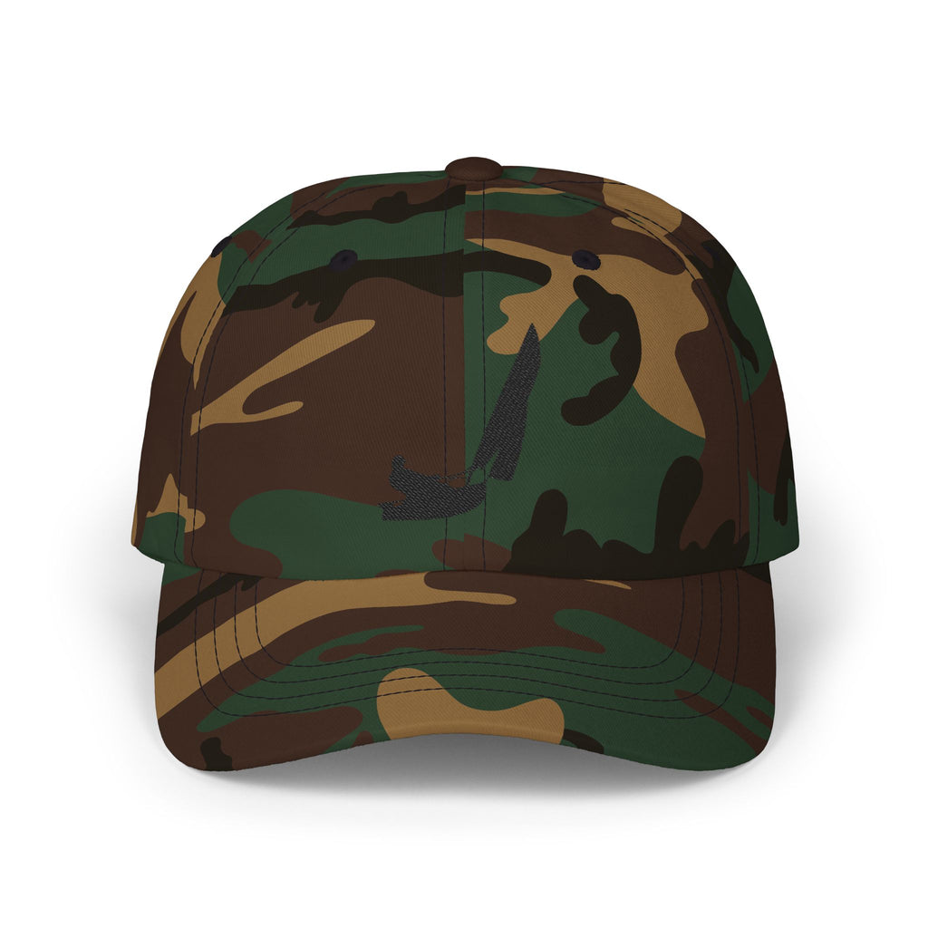 Embroidered Classic Dad Cap Black Logo
