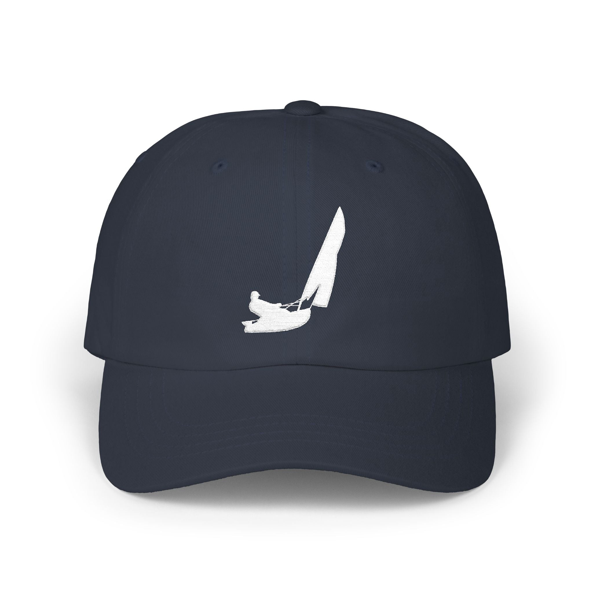 Embroidered Classic Dad Cap White Logo