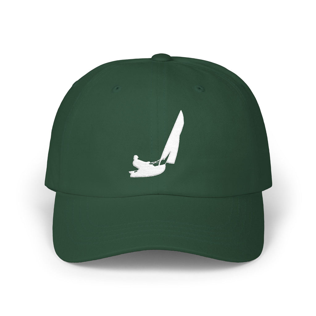 Embroidered Classic Dad Cap White Logo