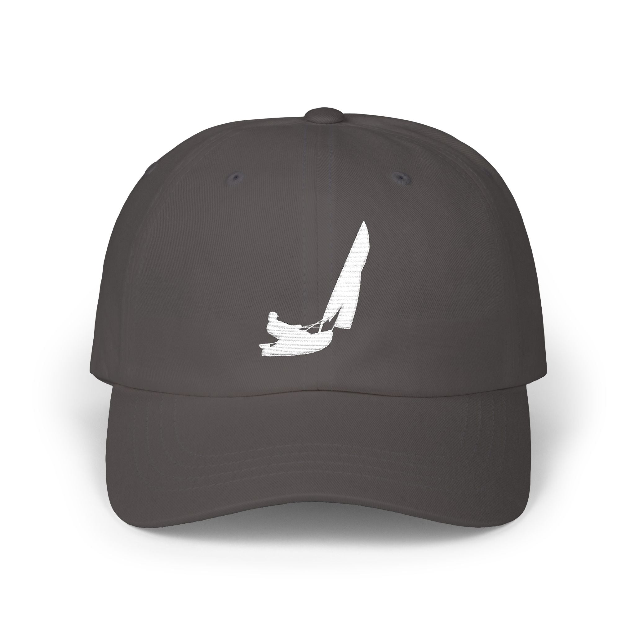 Embroidered Classic Dad Cap White Logo