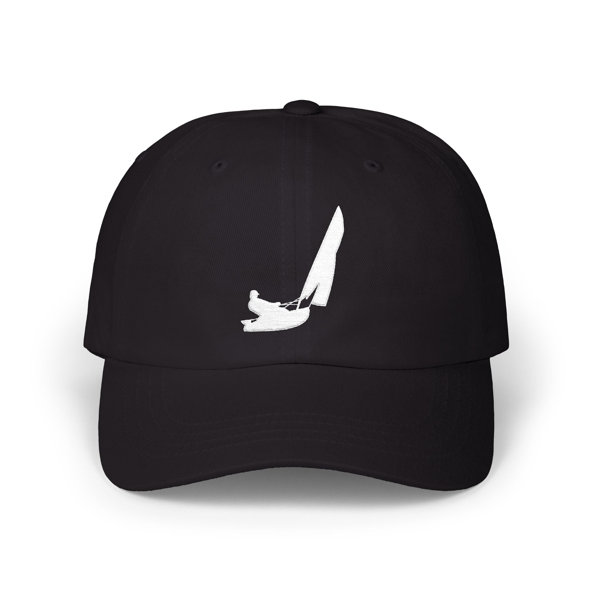 Embroidered Classic Dad Cap White Logo